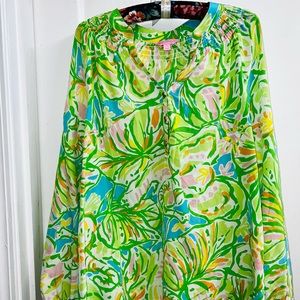 Lilly Pulitzer Elephant Ears Elsa Blouse